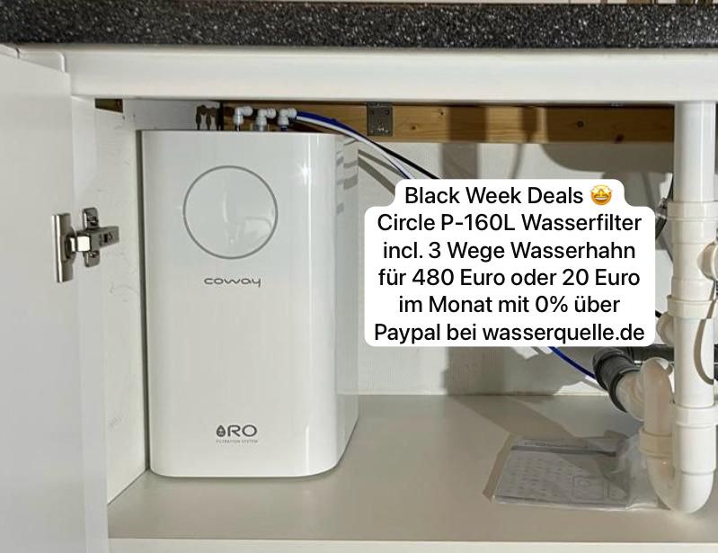Coway Circle P-160L Wasserquelle💧 mit 50% Rabatt + 3 Wege Wasserhahn Premium im Wert von 240 Euro gratis dazu 🤝