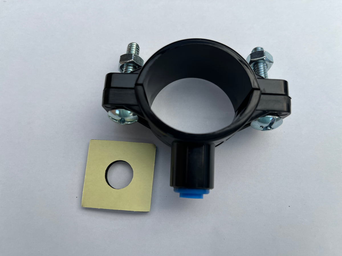Abflussschelle, Anbohrschelle, Anschlusschelle, Rohrschelle, Abwasserschelle für Osmoseanlage mit 50% Rabatt / 1/4 Zoll (für 6,35 mm Schlauch) mit Steckverbindung für alle Umkehrosmosefilter