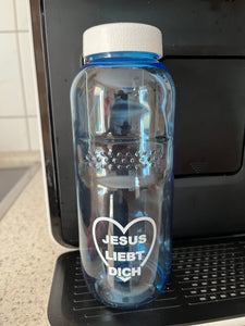 0,5 L Flasche BPA frei aus Tritan ( Kavodrink ) mit Liebesbotschaft " Jesus liebt dich " 🫶🕊️🙏