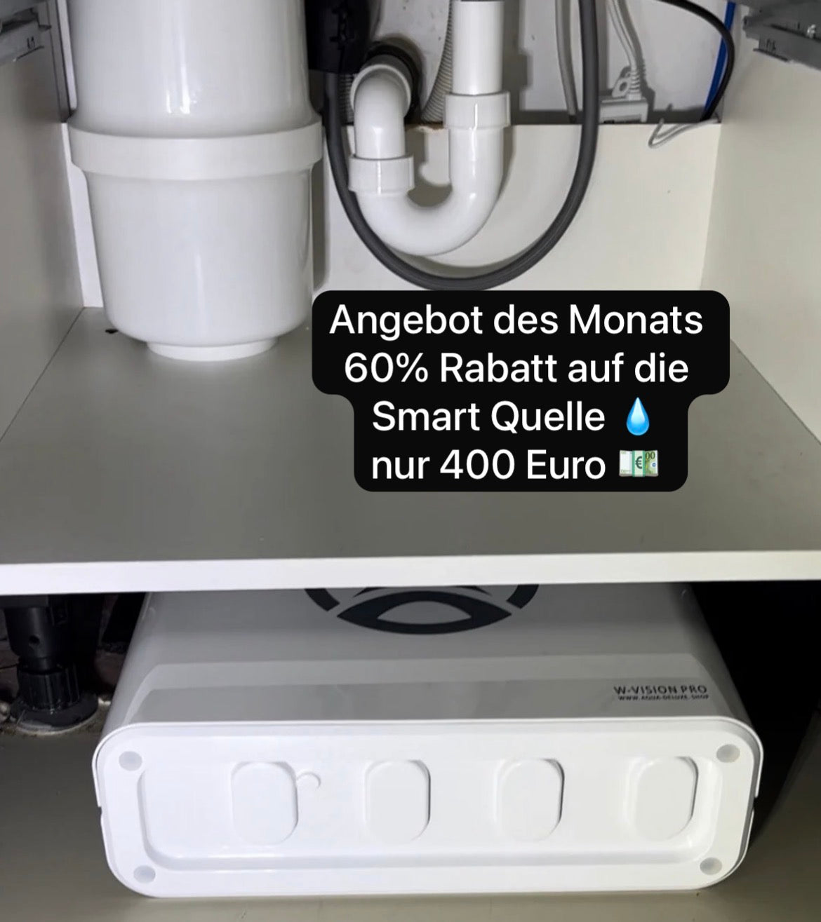 Smart Quelle W-Vision Pro Untertischgerät in Weiß