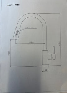 Ausziehbarer Drei Wege Wasserhahn Premium mit Brause | Silber gebürstet & ausziehbar mit 50% Rabatt 🤝