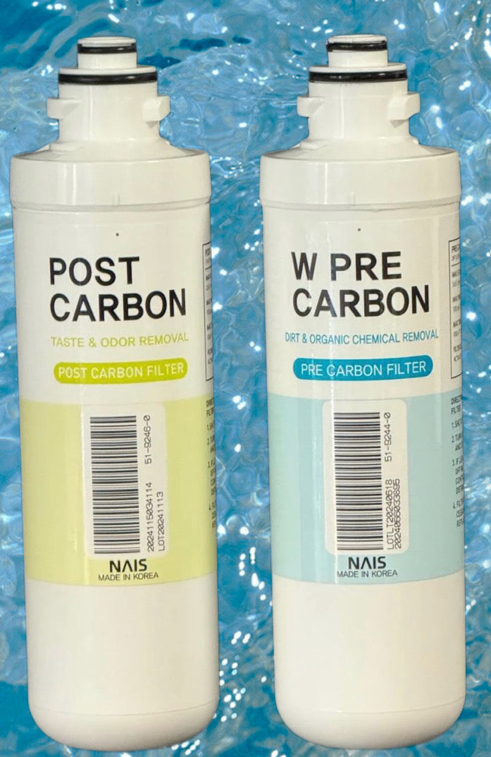 T Filtersatz  Vor & Nachfilter | Pre Carbon, Post Carbon für Ambient Comfort ( CHP-3930D ), WHI Caffee Ambient ( CHP-3931D ) und Omni (CHP-4030D)