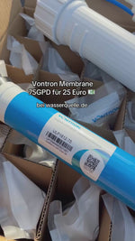 Laden und Abspielen von Videos im Galerie-Viewer, Vontron Membrane 75 GPD für alle RO-5 Filtersysteme wie RO-5, ALK 550, ROWA, Aqua Deluxe, Aqua Living, Aqua Save u.s.w mit 50% Rabatt
