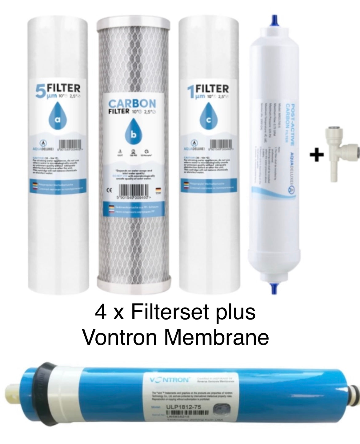 4 x Filterset & Vontron Membrane 75GPD mit 50% Rabatt