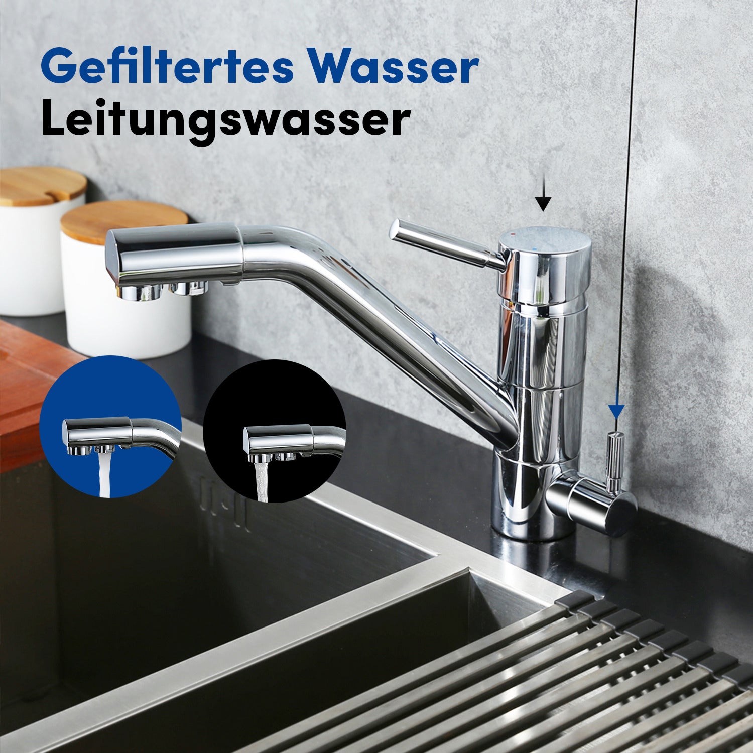 3 Wege Wasserhahn DWH-1