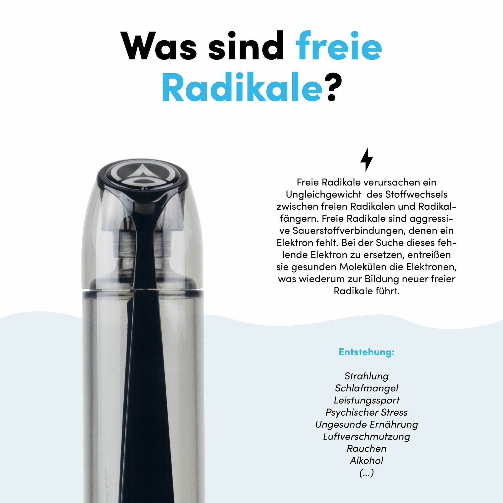 Hydrogen Wasserflasche